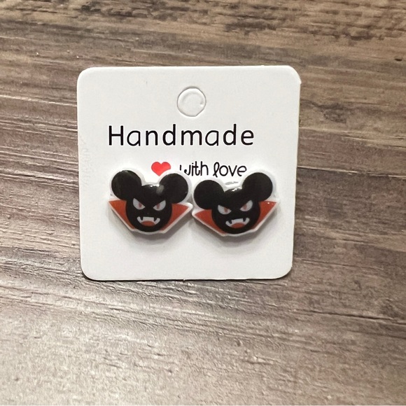 Vampire Mickey Mouse acrylic earrings. New. - Picture 4 of 5